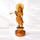 Handcrafted Wood Flute Krishna Statue